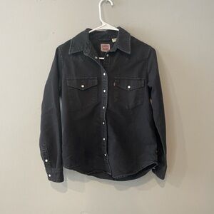 Levi’s Black Denim Button-Up Shirt